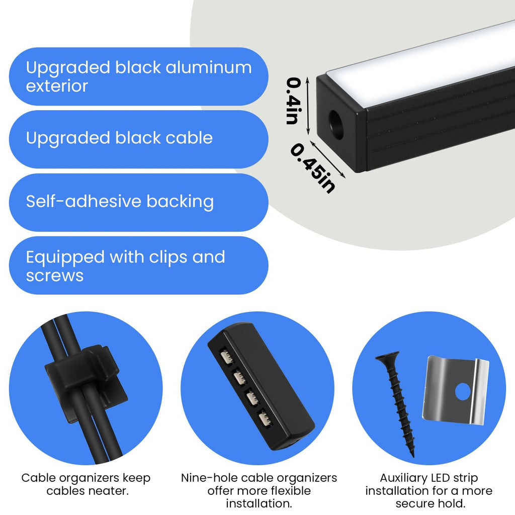 ** NEW RGB Smart Recessed LED Lighting for Acoustic Panels | WiFi/Alexa | 6-Pack