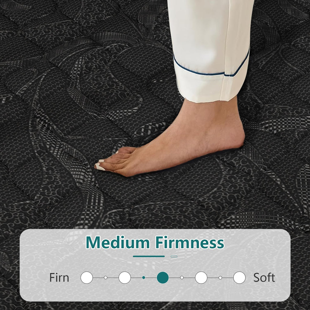 12" 14" Gel Memory Foam & Innerspring Hybrid Mattress, Twin Full Queen King Size