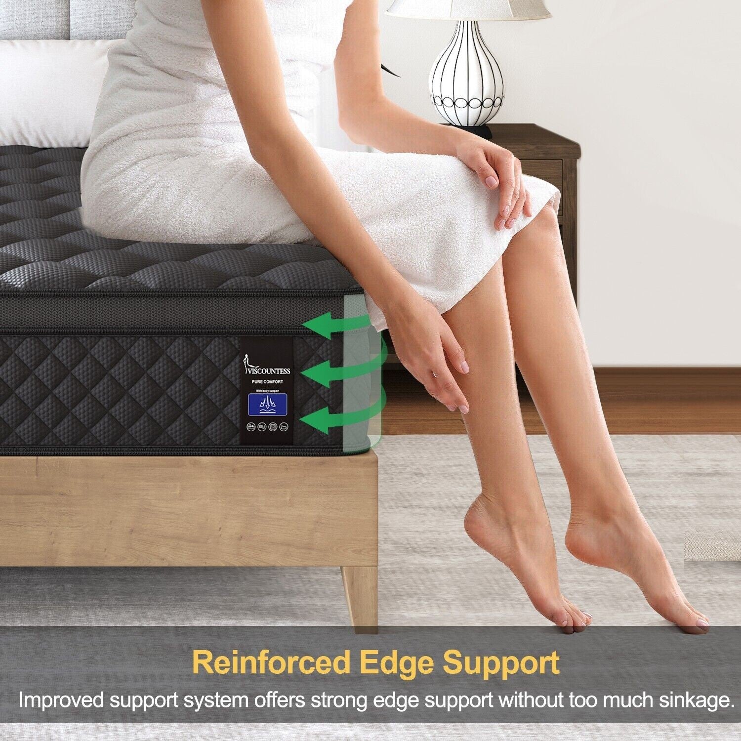 10" 12" 14"Gel Memory Foam Hybrid Spring Mattress Twin Full Queen King in A Box