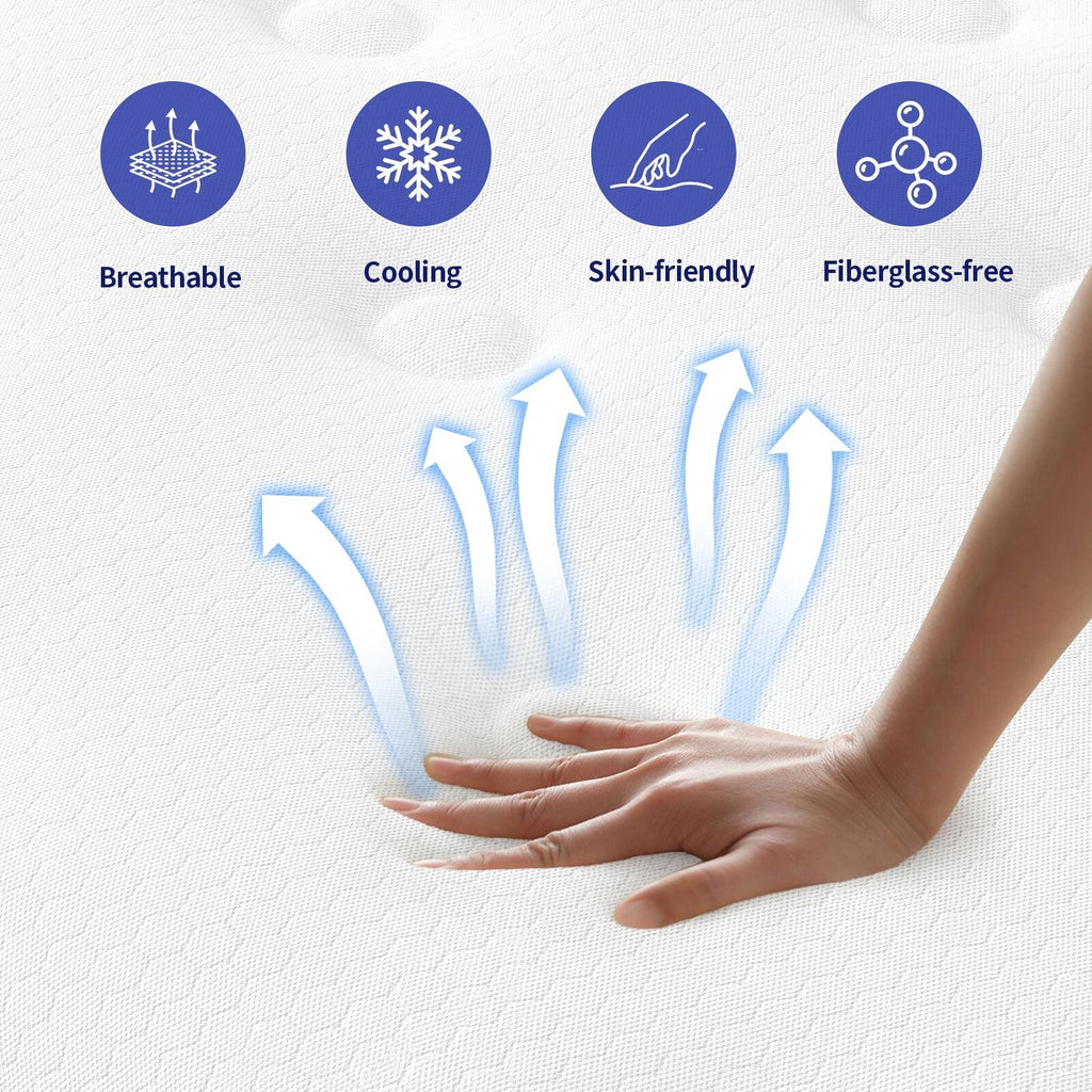 10" 14" Memory Foam Twin Full Queen King Size Spring Hybrid Mattress in a Box