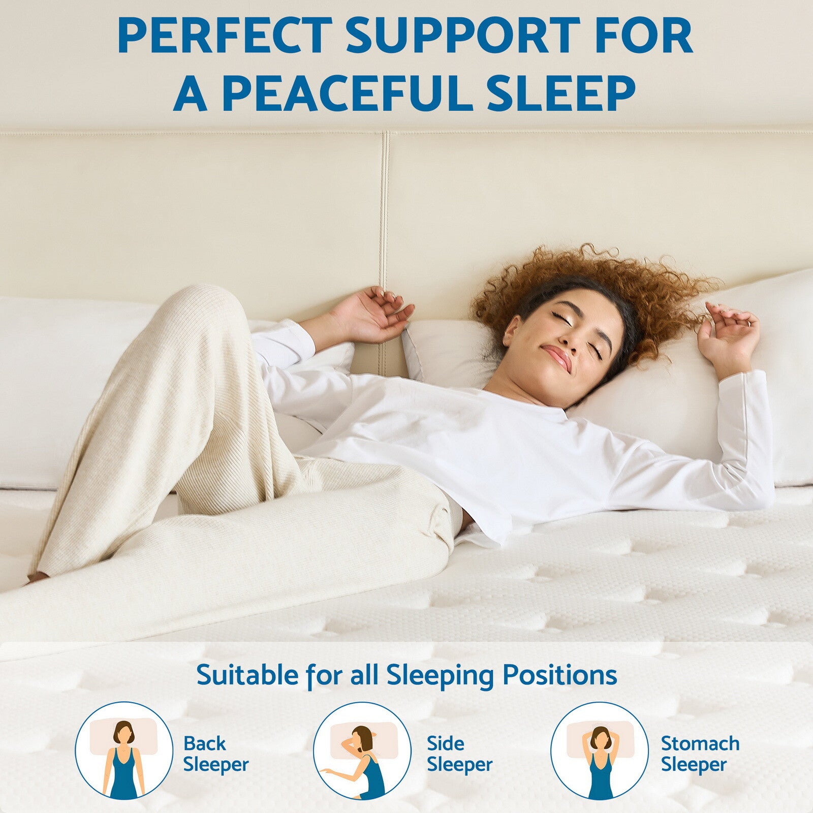 10/12/14 inch Gel Memory Foam Spring Queen Mattress Twin Full King Size In A Box