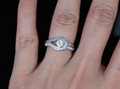 $6,950 Van Cleef Arpels 0.33ct D VVS2 Diamond Couture Platinum Engagement Ring