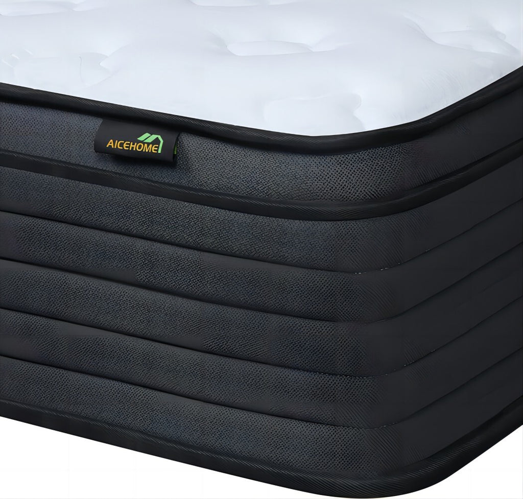 10" 12" 14" Twin Full Queen King Mattress Hybrid Spring Memory Foam Bed in a Box