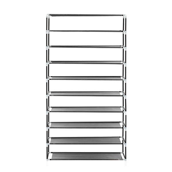 10 Tiers Shoe Rack with Dustproof Cover Closet Shoe Storage Cabinet Organizer