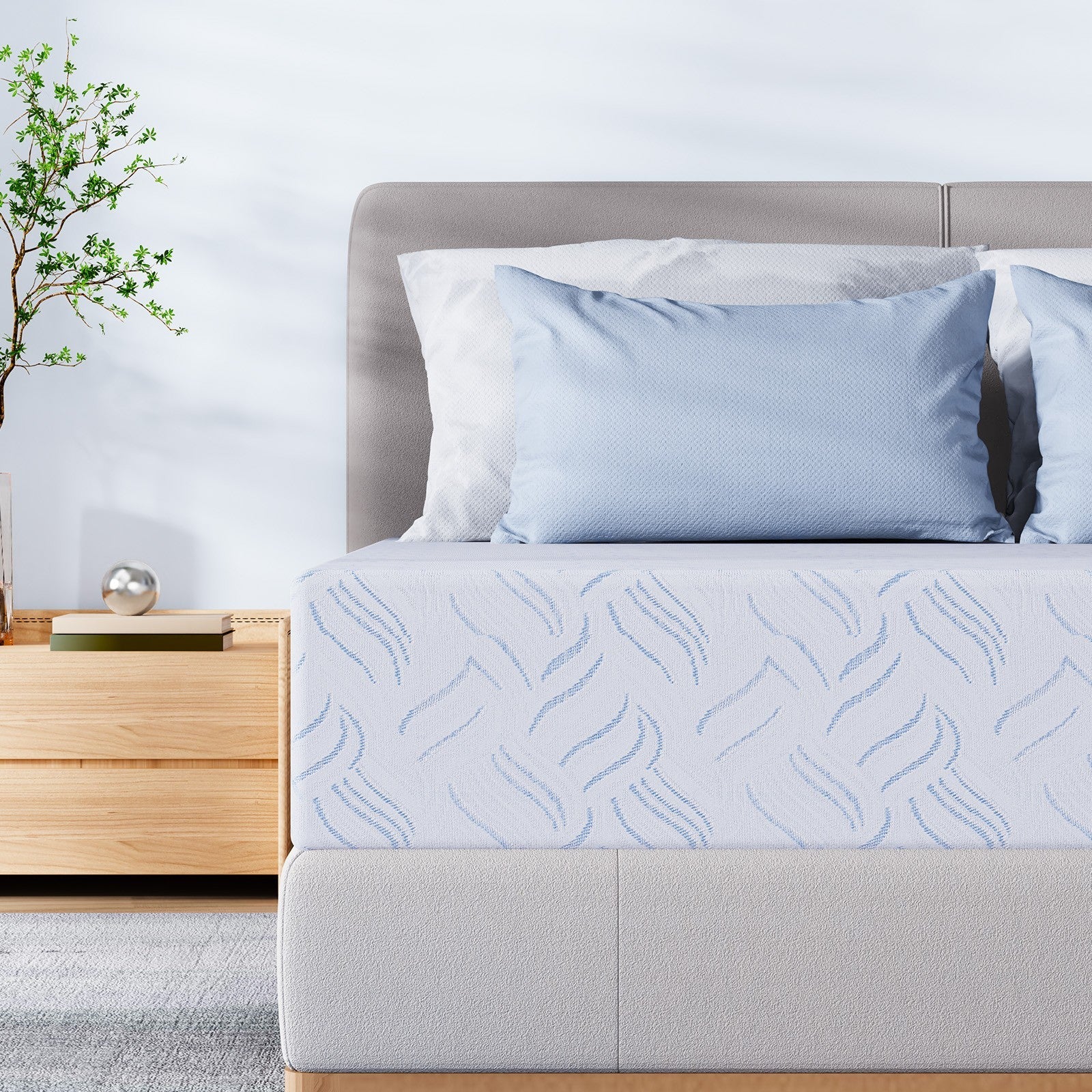 10" 14" Memory Foam Twin Full Queen King Size Spring Hybrid Mattress in a Box