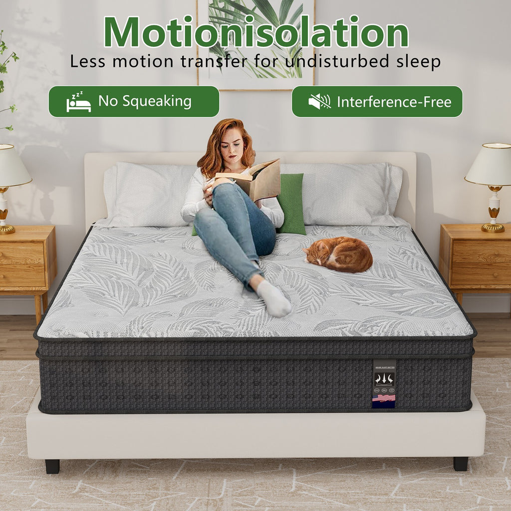 10"12"14" Hybrid Spring Mattress Twin Full Queen King Size Memory Foam in a Box