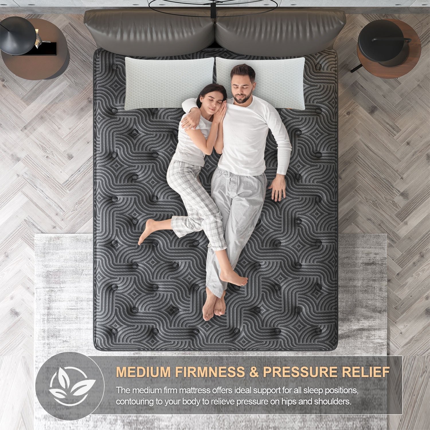 12 Inch Gel Memory Foam Hybrid Queen Twin Full King size Mattress In a Box