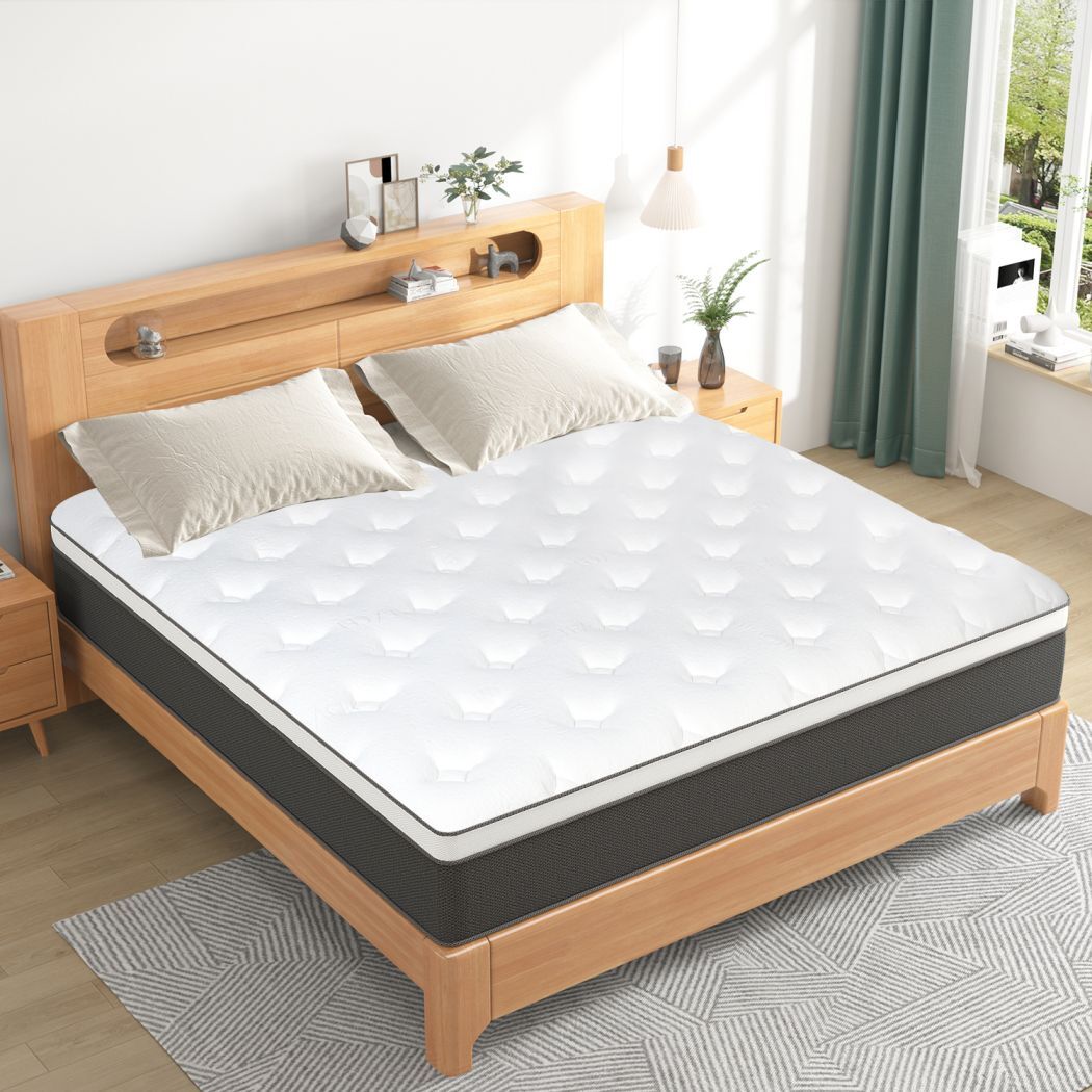 12" 14" Gel Memory Foam Hybrid Mattress Spring Twin Full Queen King In A Box