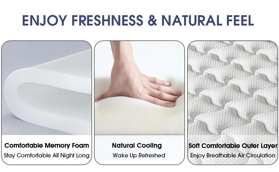 12 Twin Full Queen King Size Gel Memory Foam Hybrid Mattress, Mattress In A Box
