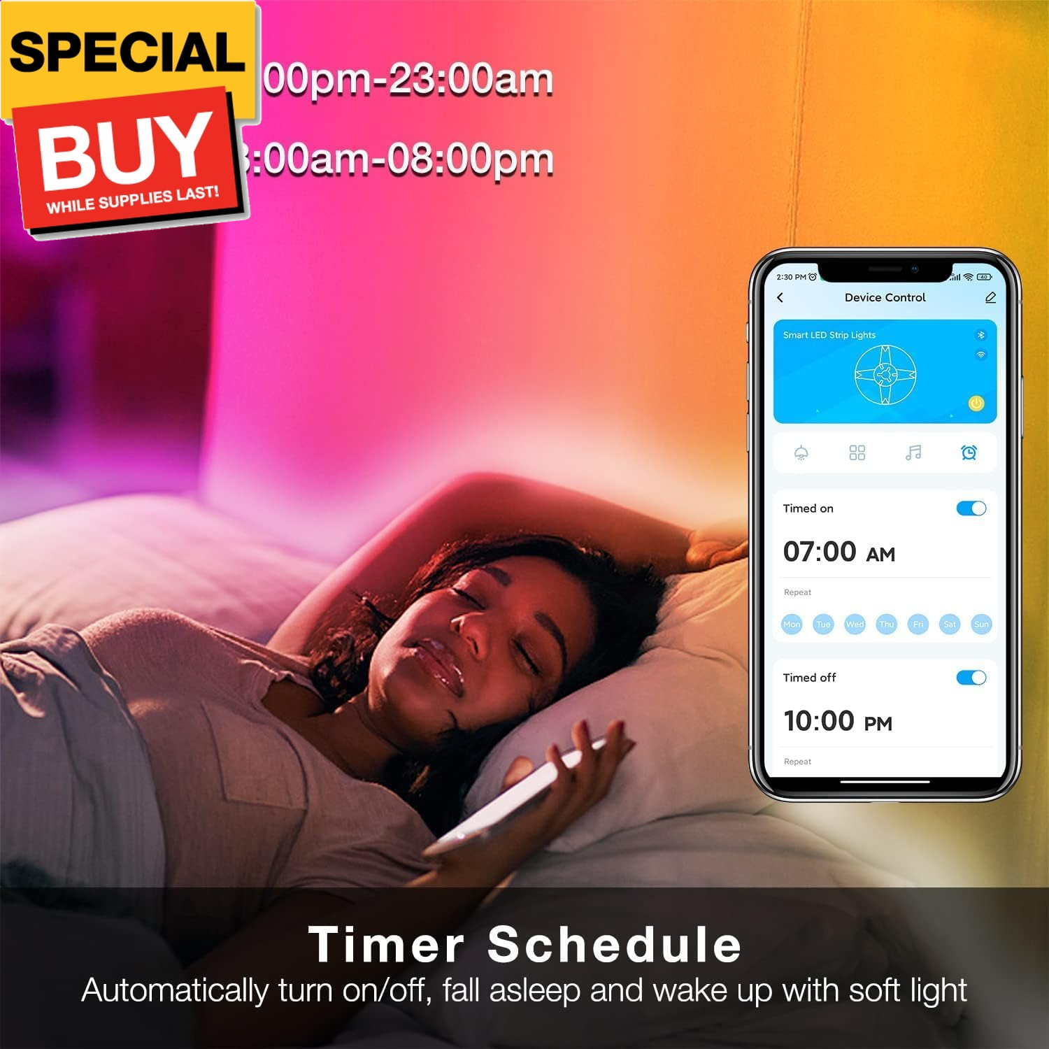 100 ft Smart WiFi Led Lights, Led Strip Lights Work with Alexa and Google Assist