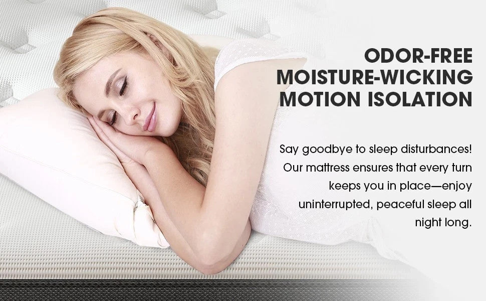 12 Twin Full Queen King Size Gel Memory Foam Hybrid Mattress, Mattress In A Box