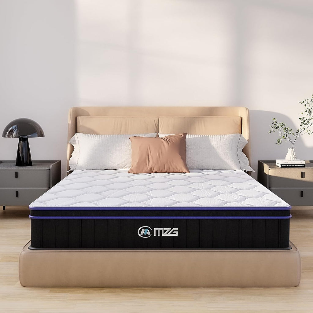 10''/12'' Queen & King Size,Hybrid Mattress, ,Gel-Infused Memory Foam In A Box