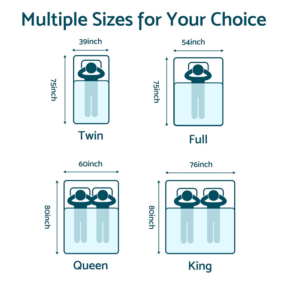 10" 12" 14" Hybrid Spring Gel Memory Foam Queen Mattress Twin Full King Size