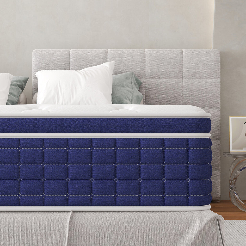 12" 14" Gel Memory Foam Mattress Pocket Spring Twin Full Queen King Bed in a Box