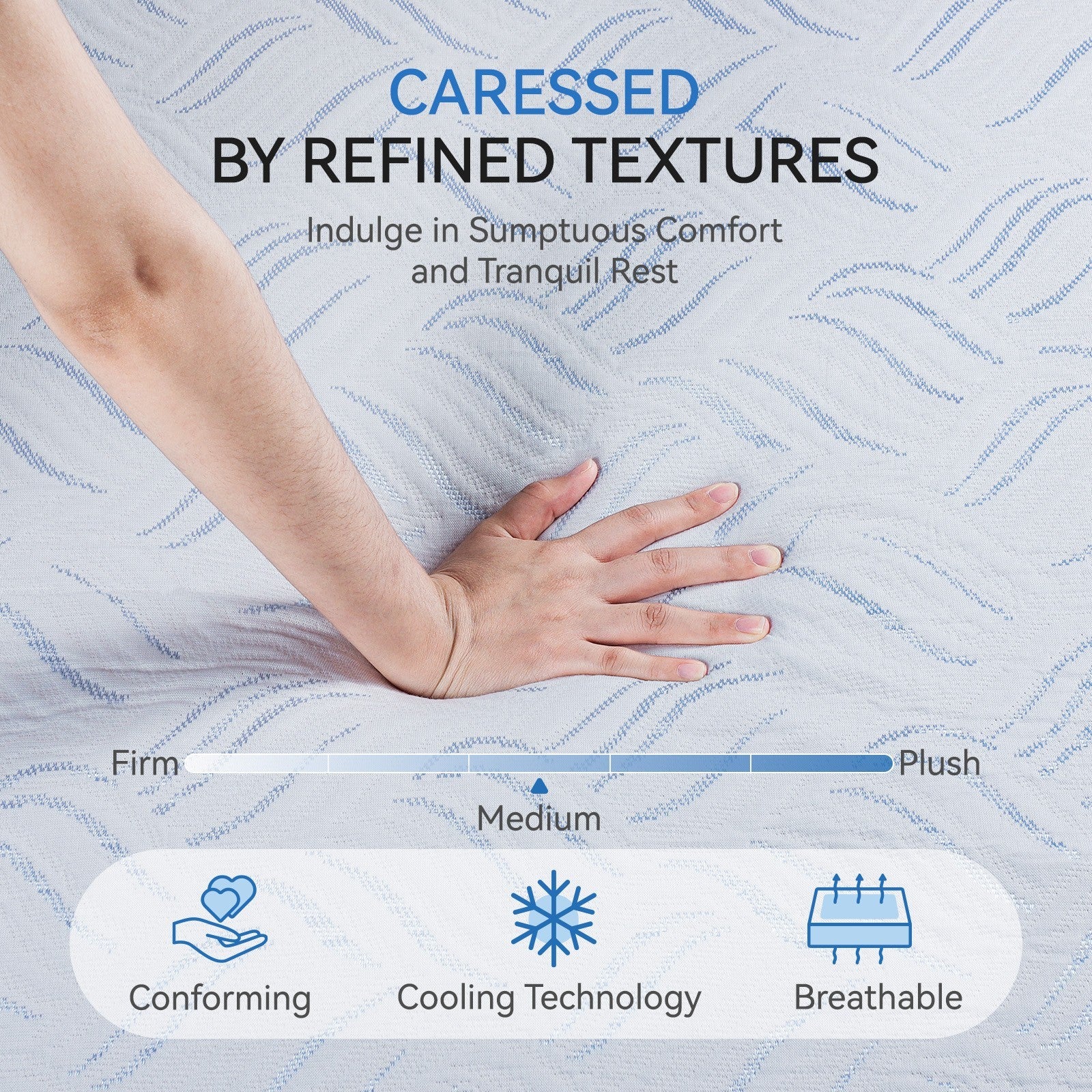 10" 14" Memory Foam Twin Full Queen King Size Spring Hybrid Mattress in a Box