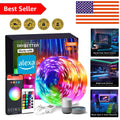 100ft Smart WiFi LED Strip Lights for Home, Voice Control with Alexa & Google