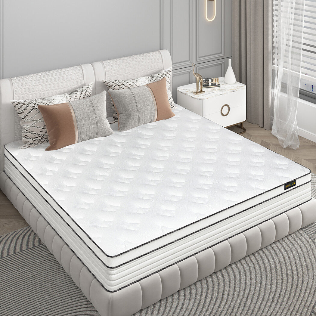 12" 14" Mattress Twin Full Queen King Size Gel Memory Foam Hybrid Spring Bed Box