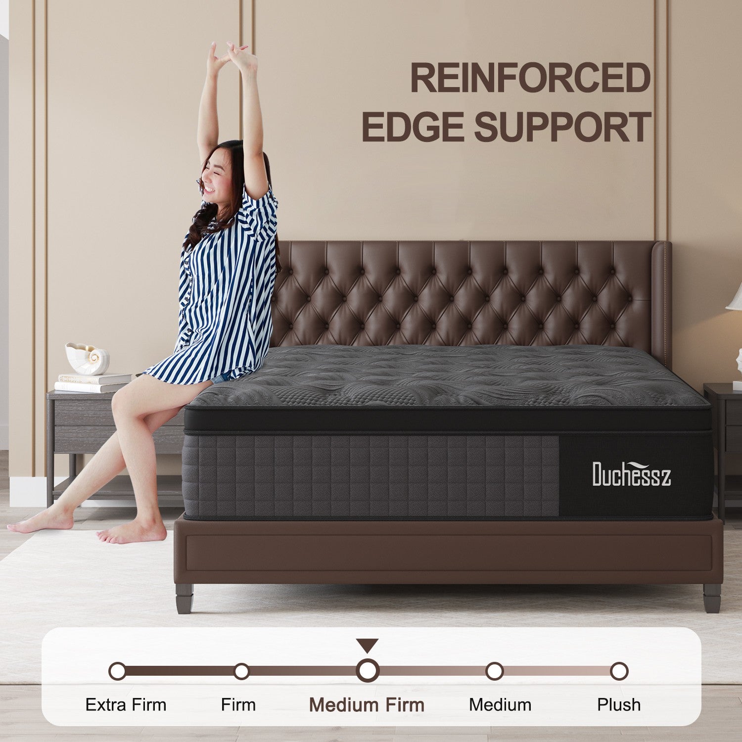 10" Twin Full Queen King Size Mattress in a Box Hybrid Pocket Spring Memory Foam