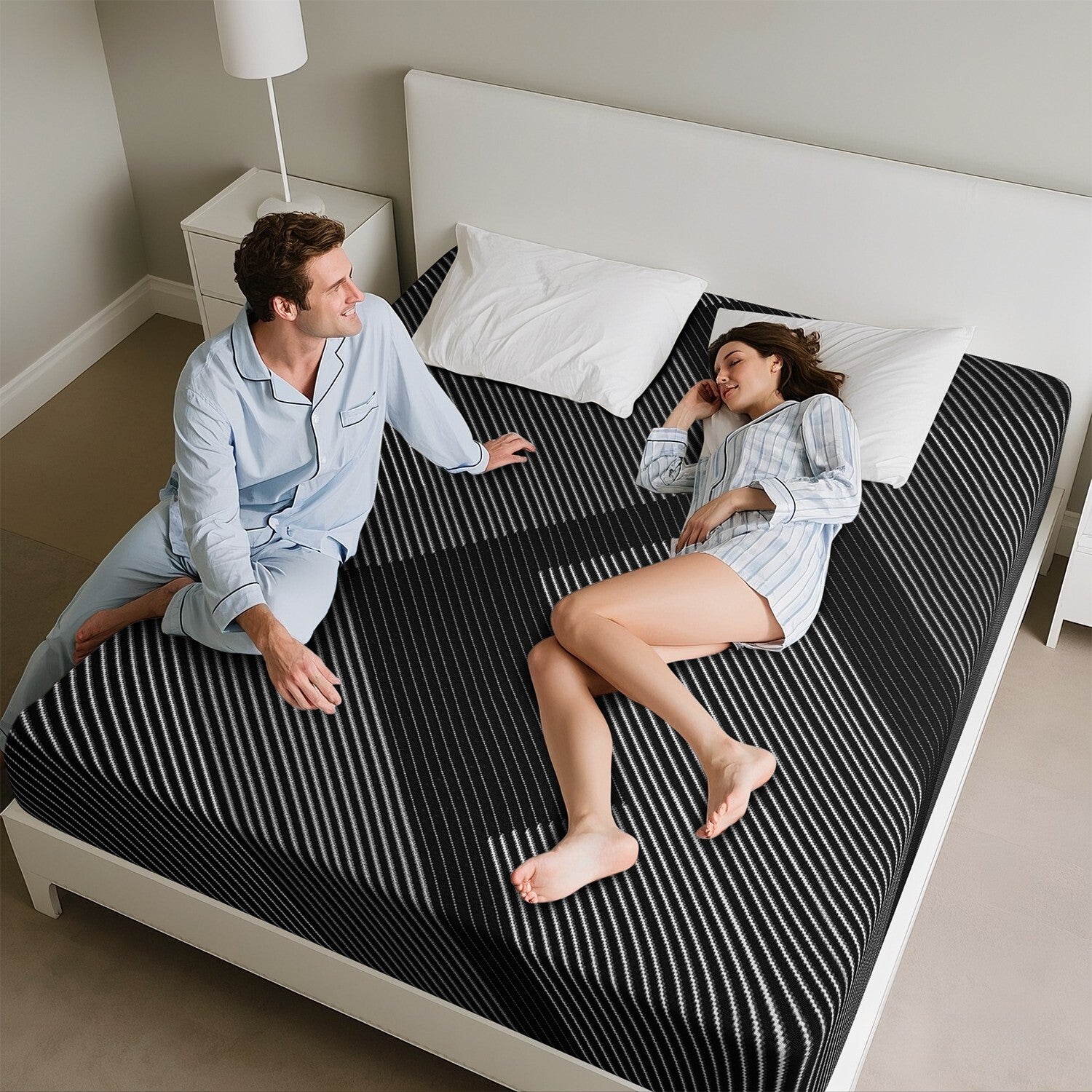 10"12"14" Hybrid Spring Mattress Twin Full Queen King Size Memory Foam in a Box