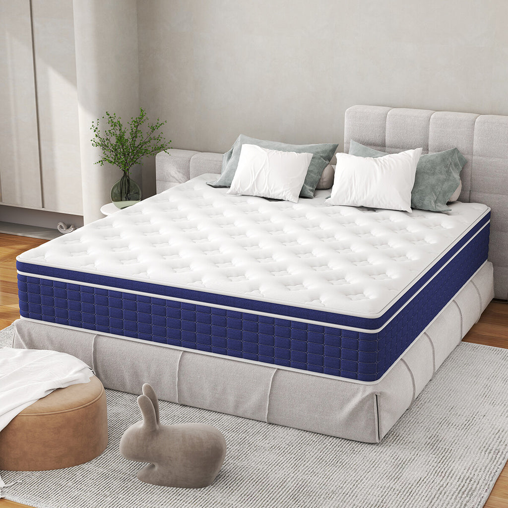 12" 14" Gel Memory Foam Mattress Pocket Spring Twin Full Queen King Bed in a Box