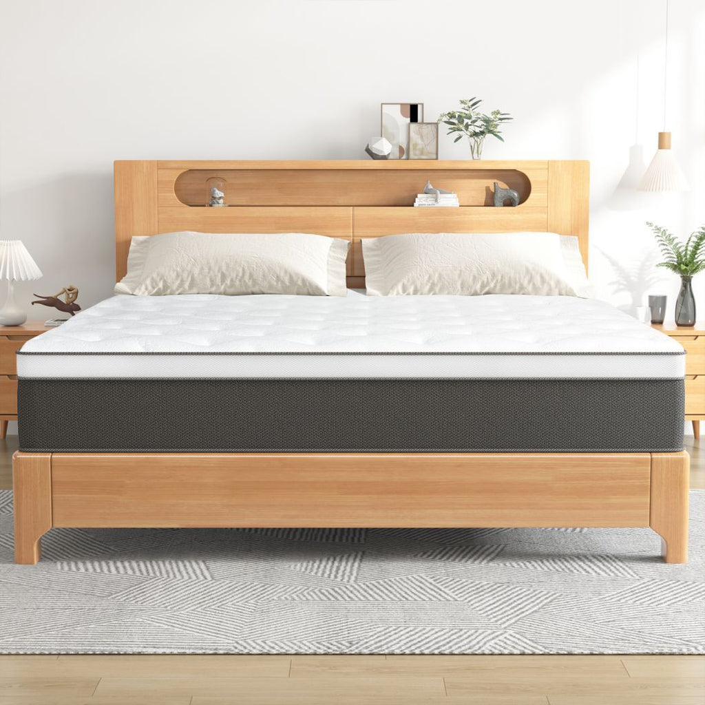 12" 14" Gel Memory Foam Hybrid Mattress Spring Twin Full Queen King In A Box