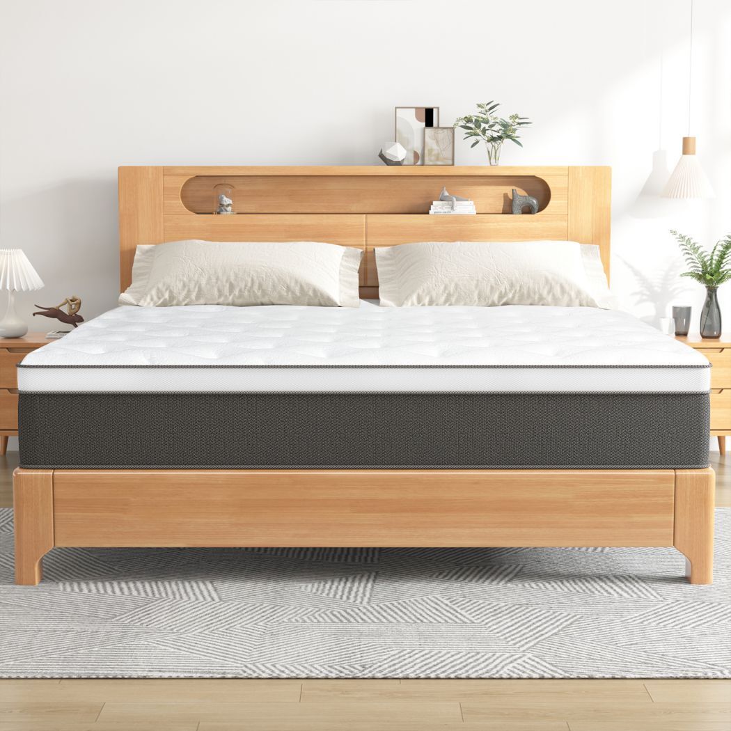 12" 14" Gel Memory Foam Hybrid Mattress Spring Twin Full Queen King In A Box