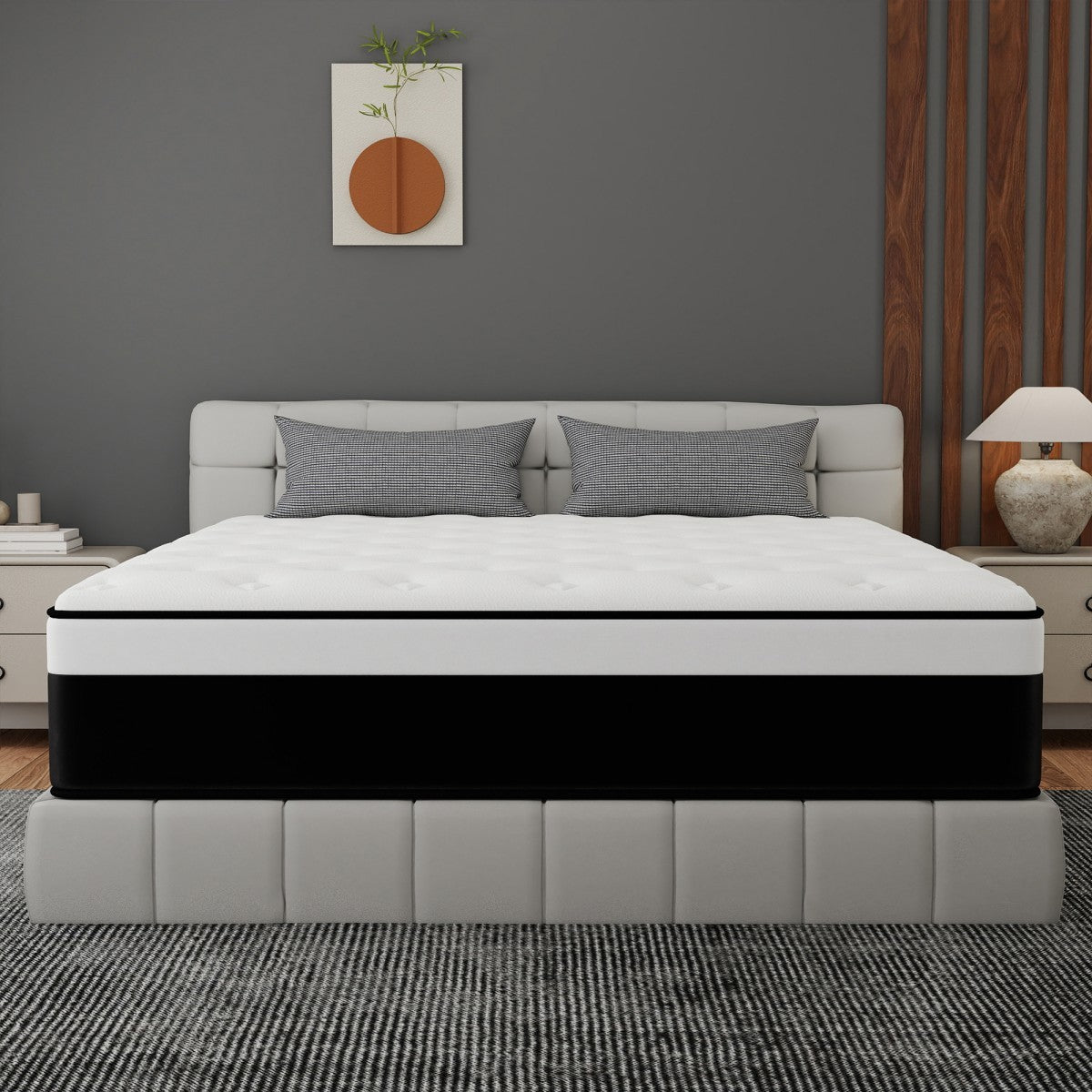 10"/12"/14" Twin Full Queen King Mattress In a Box Gel Memory Foam Hybrid Spring