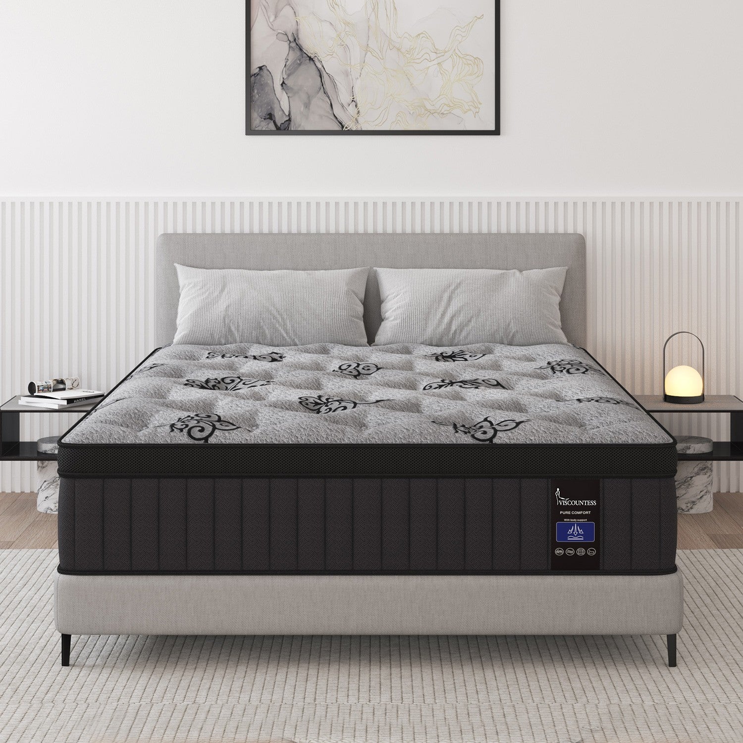 12 Inch Gel Memory Foam Hybrid Spring Mattress Twin Full Queen King in A Box