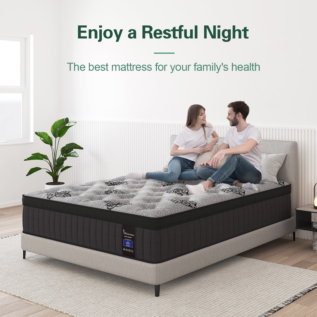 12 Inch Gel Memory Foam Hybrid Spring Mattress Twin Full Queen King in A Box