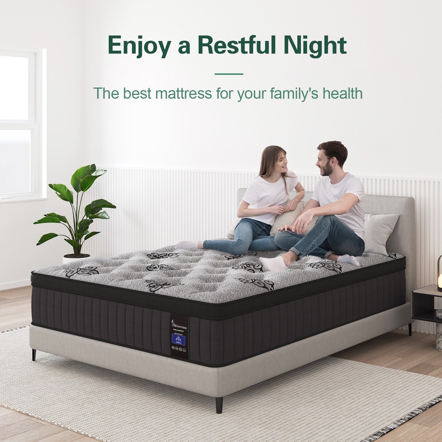 12 Inch Gel Memory Foam Hybrid Spring Mattress Twin Full Queen King in A Box