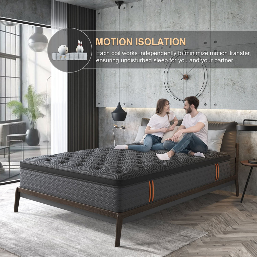 12 Inch Gel Memory Foam Hybrid Queen Twin Full King size Mattress In a Box