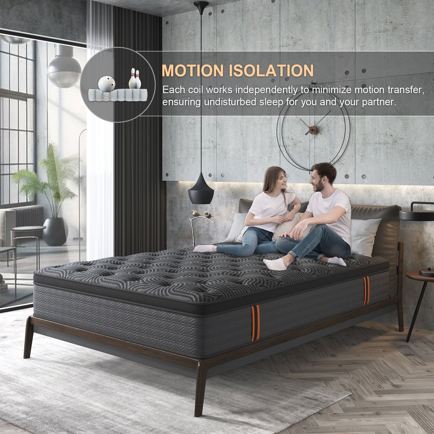 12 Inch Gel Memory Foam Hybrid Queen Twin Full King size Mattress In a Box