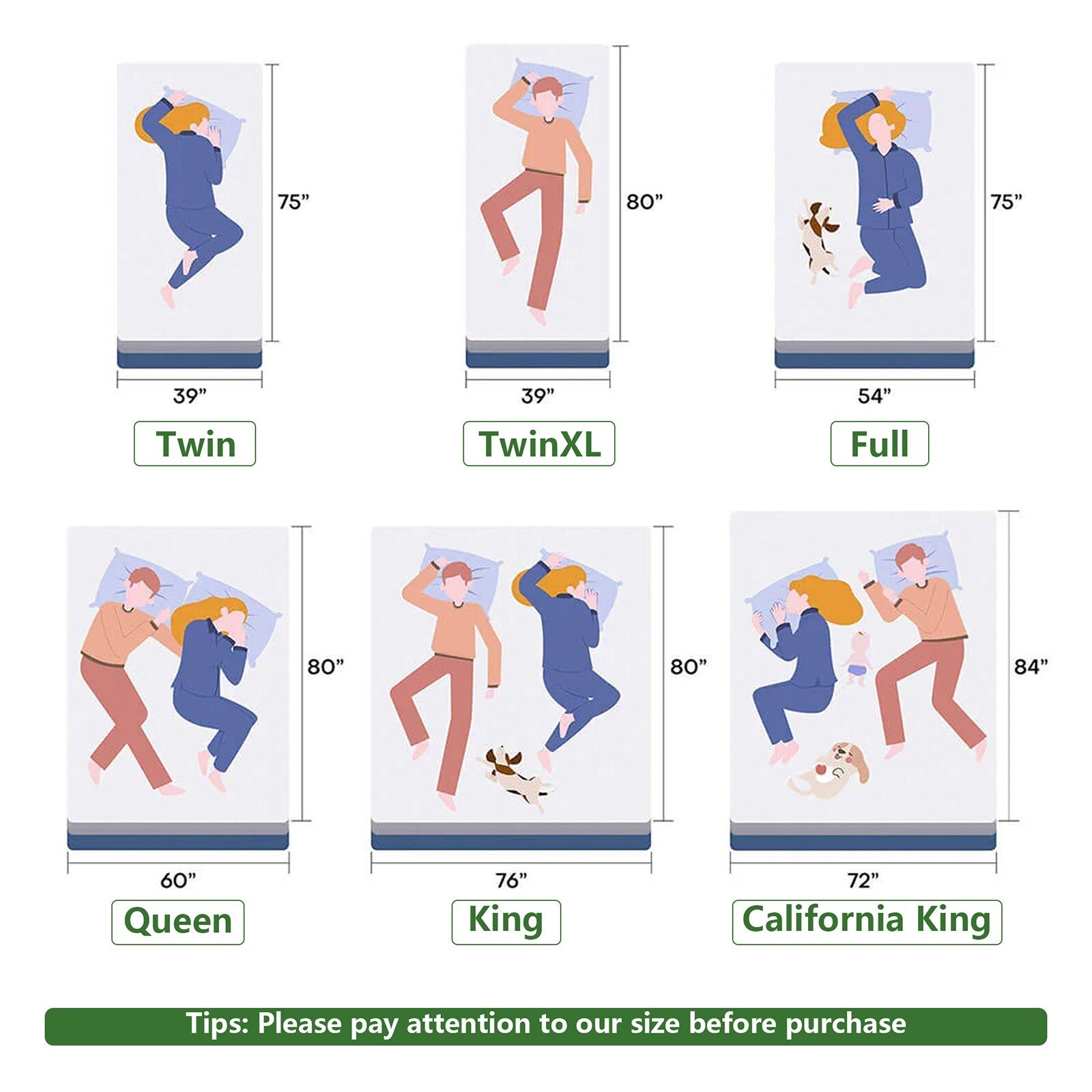 10" 12" 14" Gel Memory Foam Spring Hybrid Twin Full Queen King Mattress in A Box