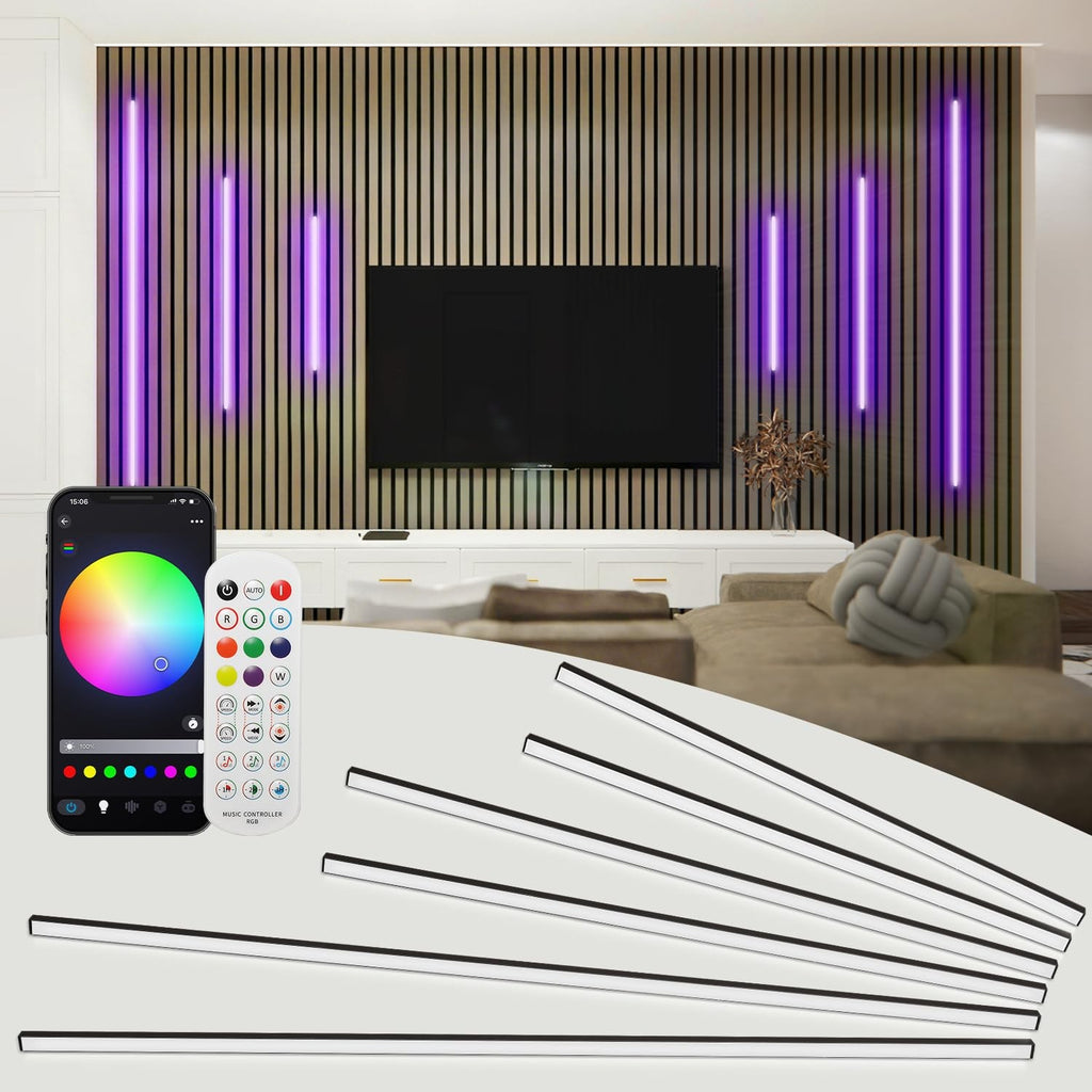 ** NEW RGB Smart Recessed LED Lighting for Acoustic Panels | WiFi/Alexa | 6-Pack