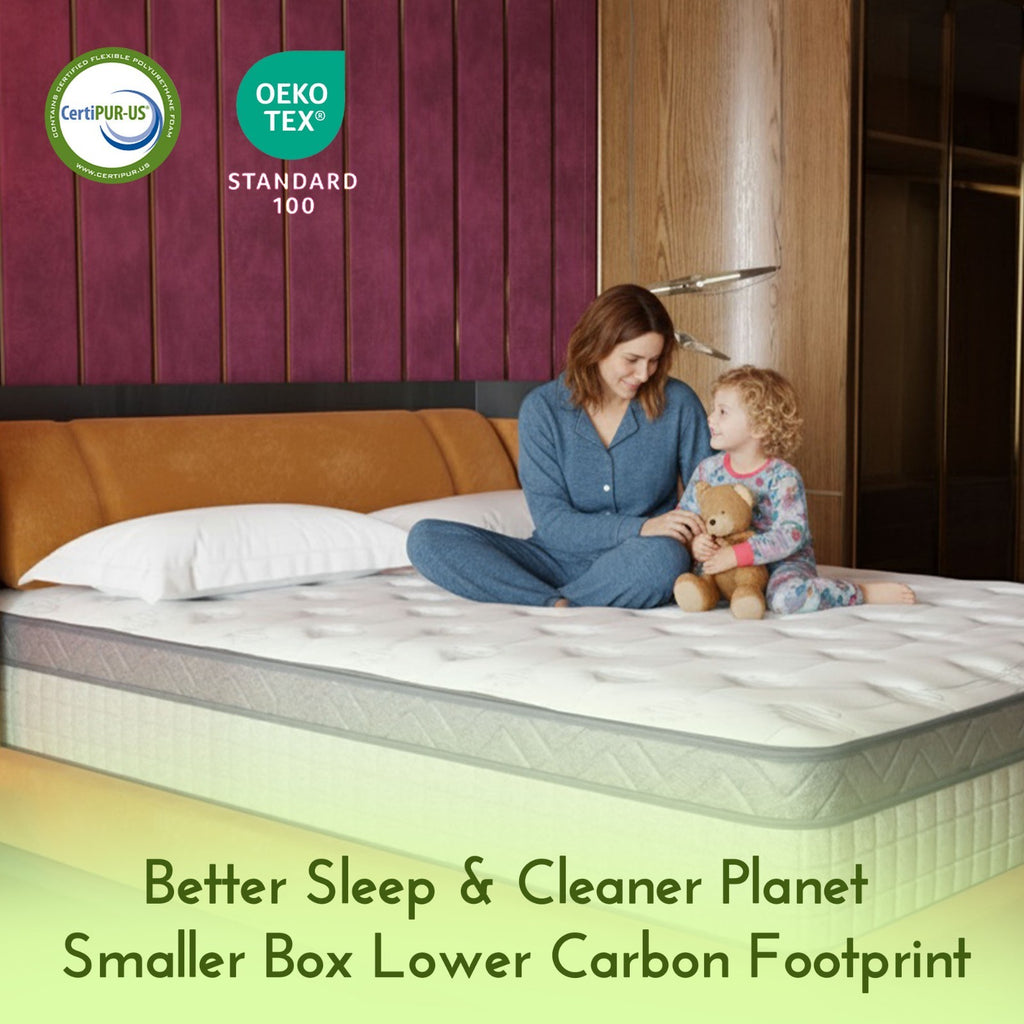 10” & 12” Hybrid Mattress | Firm or Medium Firm | Memory Foam + Coil Support