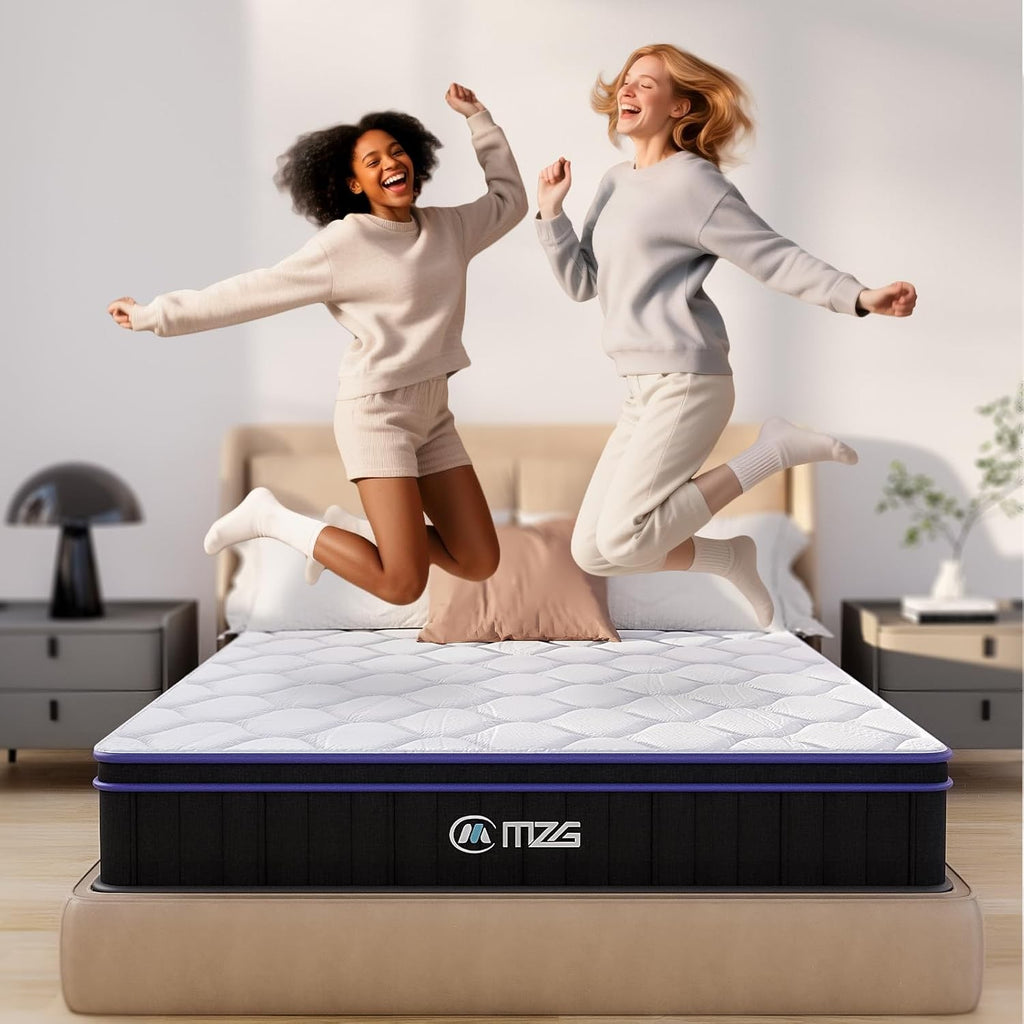 10''Queen Size, Hybrid Mattress, Breathable, Gel-Infused Memory Foam in A Box
