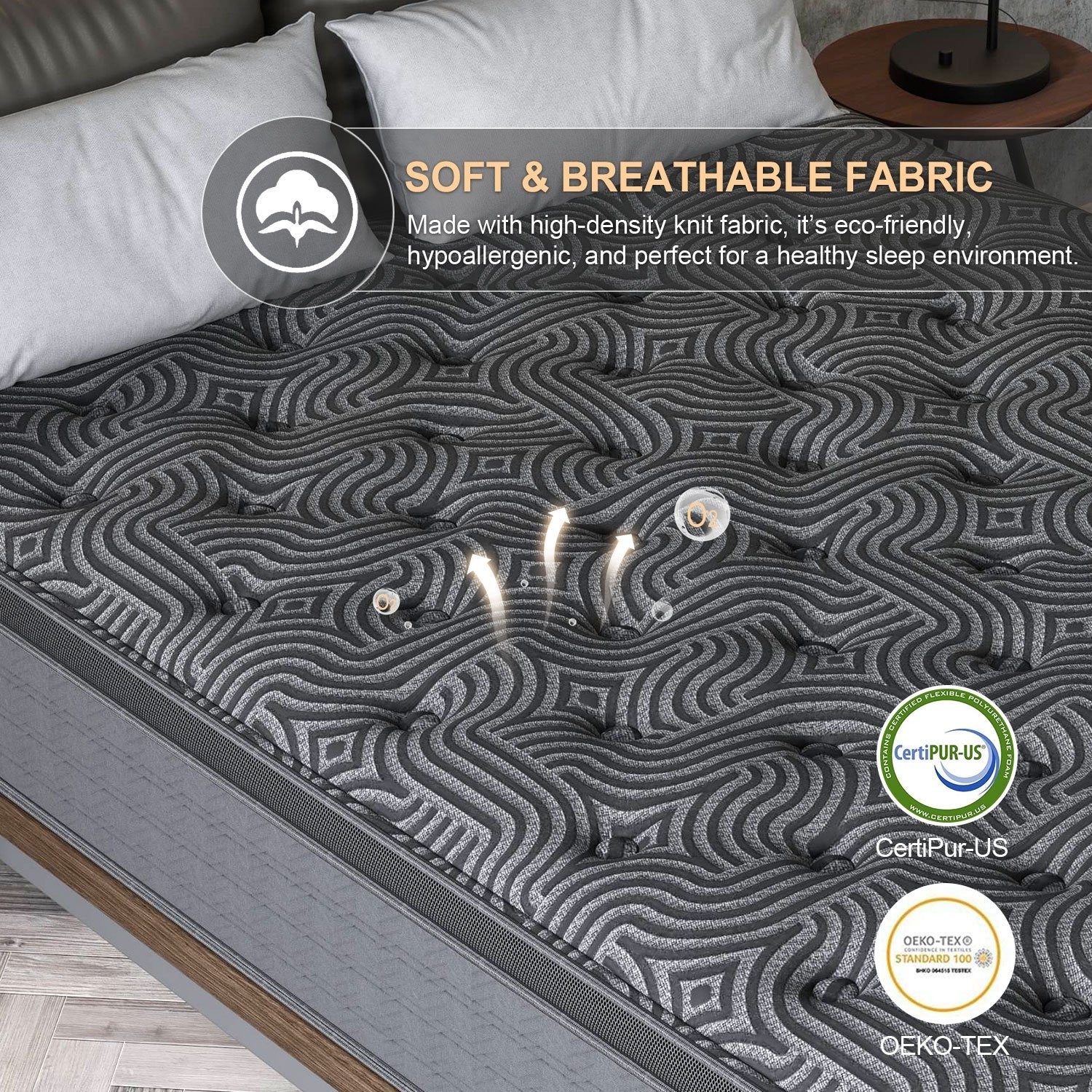 12 Inch Gel Memory Foam Hybrid Queen Twin Full King size Mattress In a Box