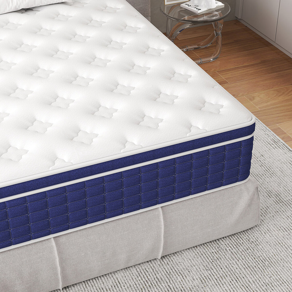 12" 14" Gel Memory Foam Mattress Pocket Spring Twin Full Queen King Bed in a Box