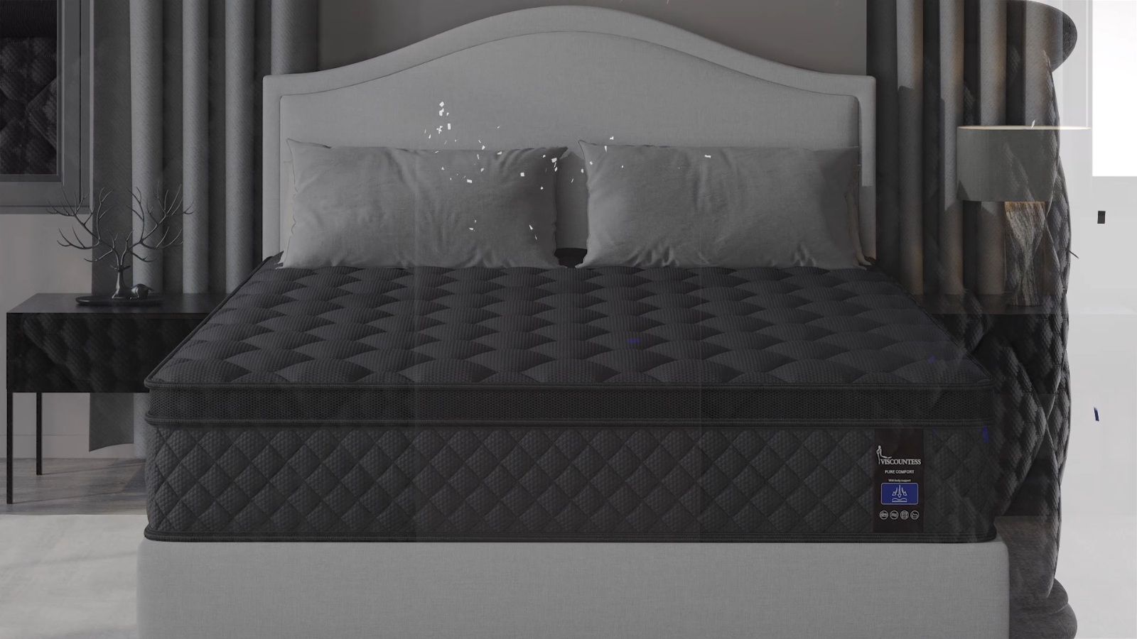 10" 12" 14"Gel Memory Foam Hybrid Spring Mattress Twin Full Queen King in A Box