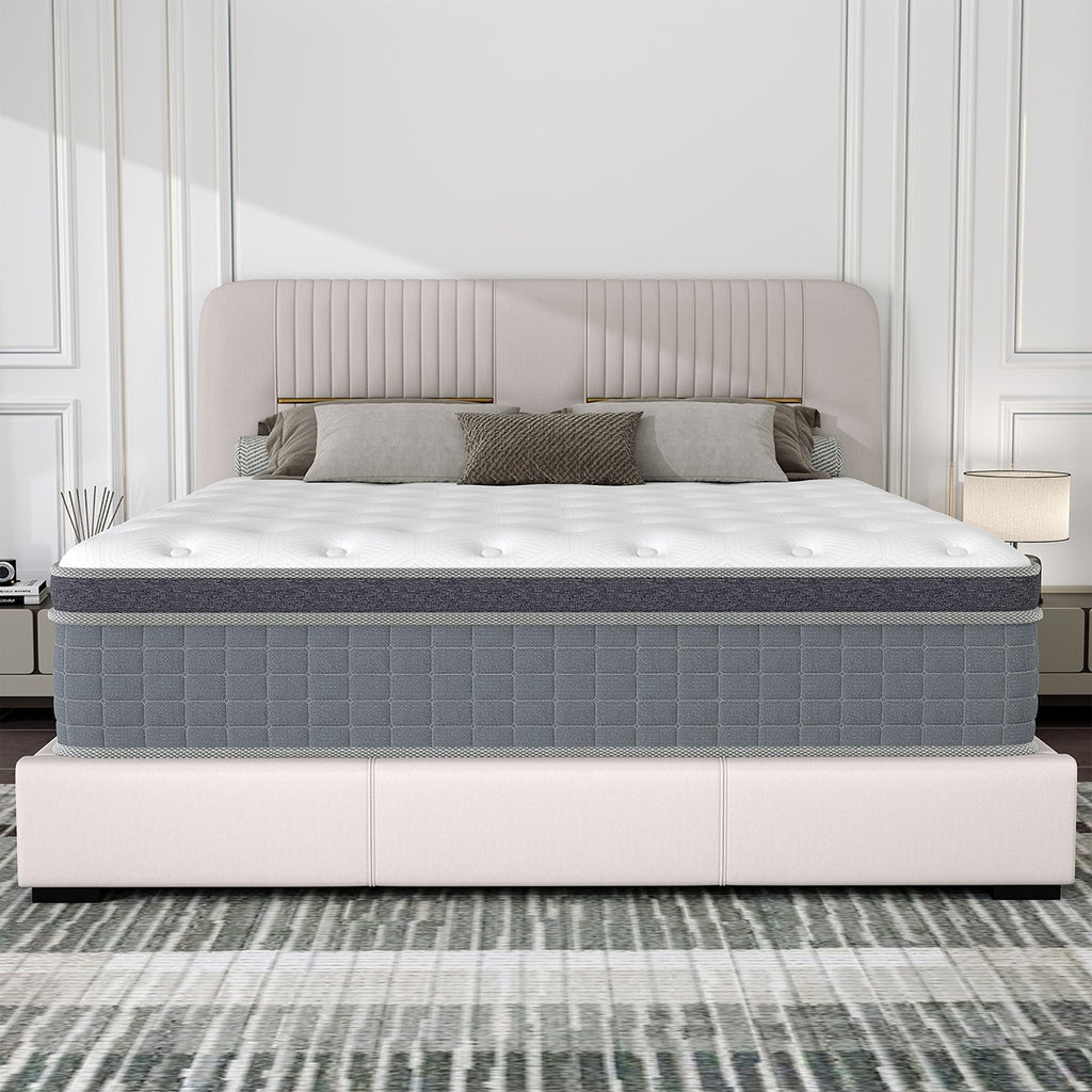 10" 12" 14" Hybrid Mattress Gel Memory Foam Spring Twin Full Queen King In A Box