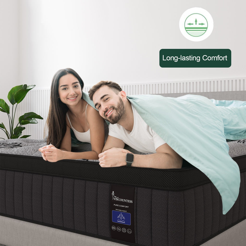 12 Inch Gel Memory Foam Hybrid Spring Mattress Twin Full Queen King in A Box