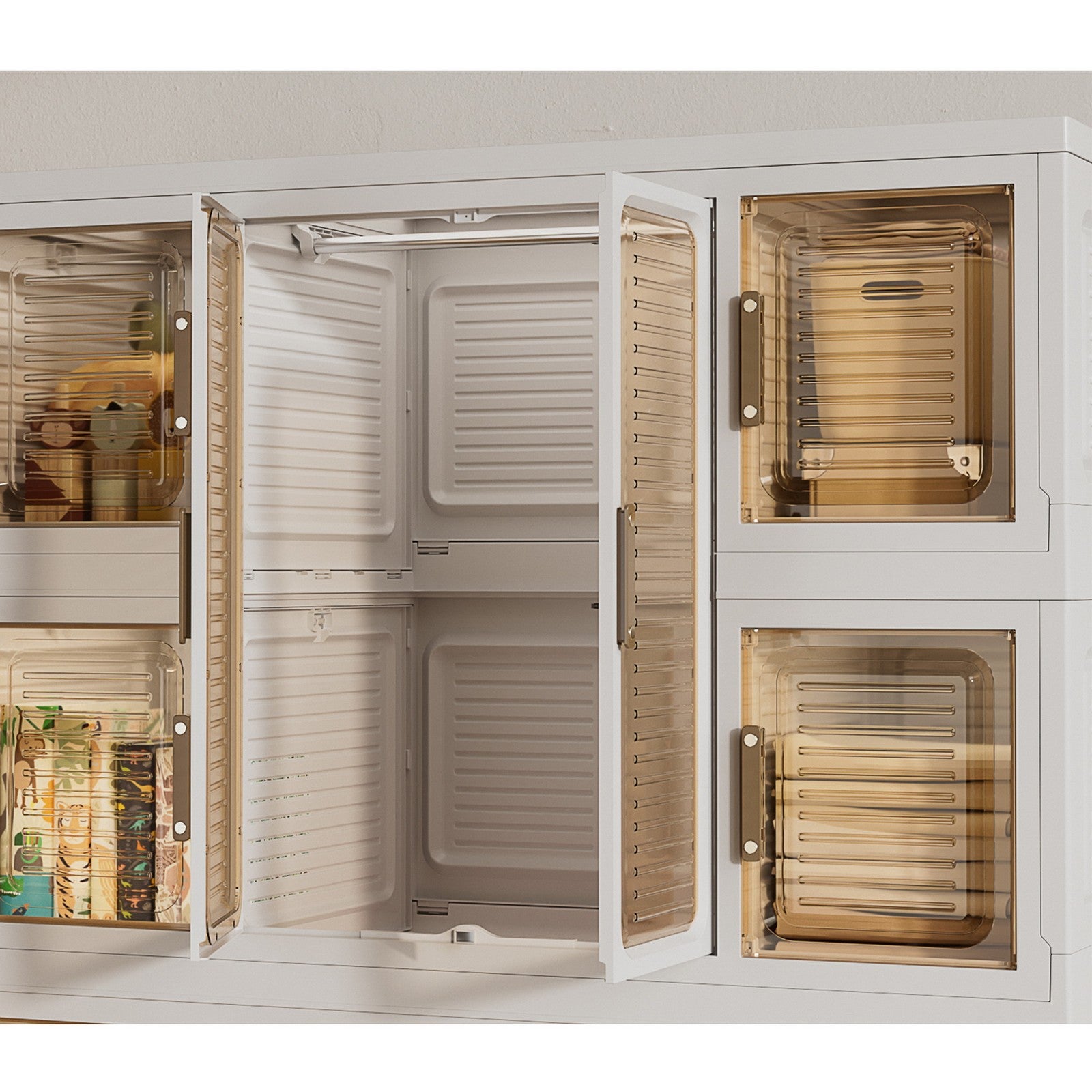 12 Cubes Portable Wardrobe Closet Mobile Organizer Cabinet Dresser DIY Assembly