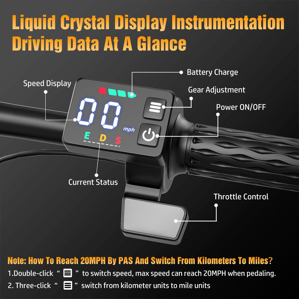 1000W Folding Electric Bike for Adults & Teens 14'' Commuting Bike 25MPH UL2849