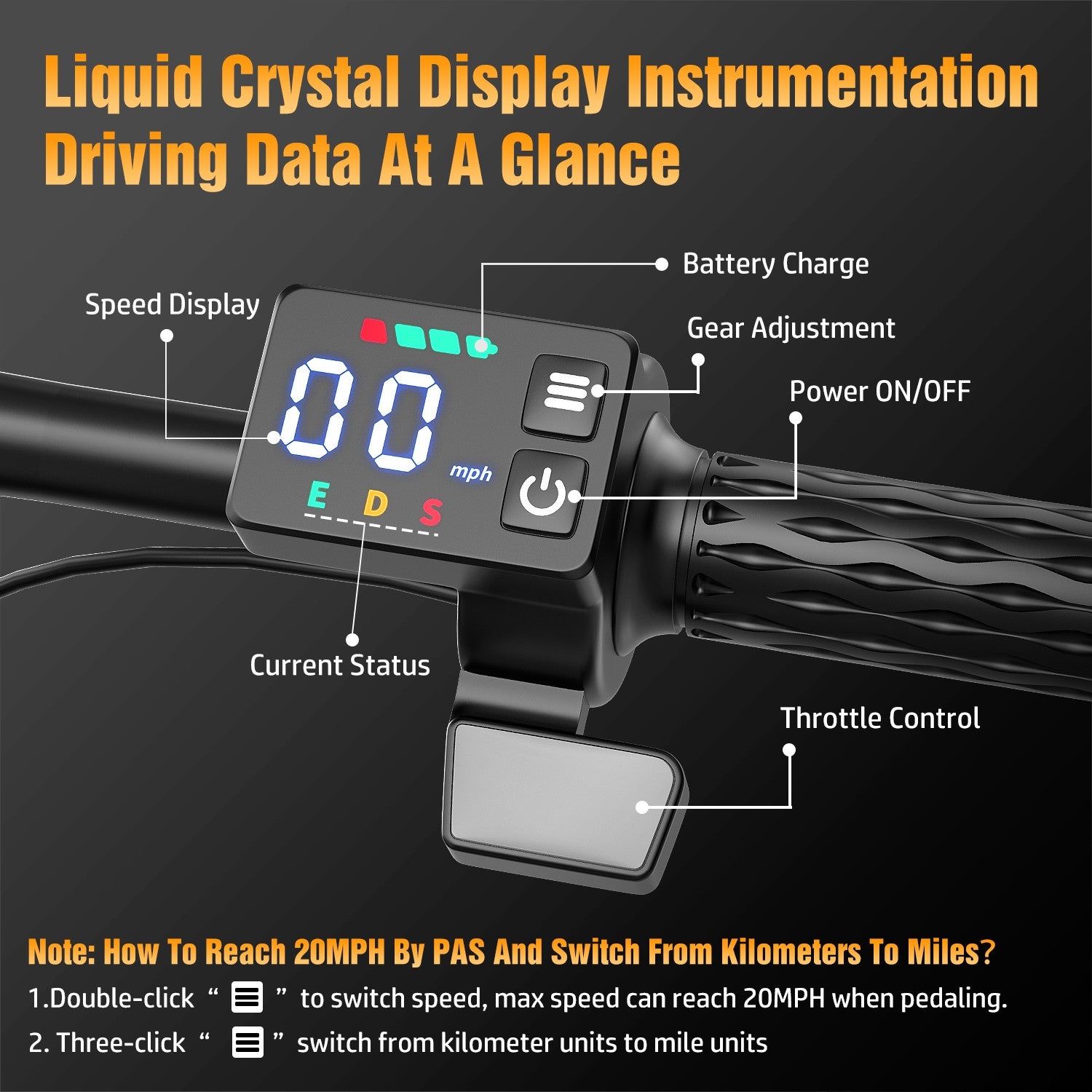 1000W Folding Electric Bike for Adults & Teens 14'' Commuting Bike 25MPH UL2849