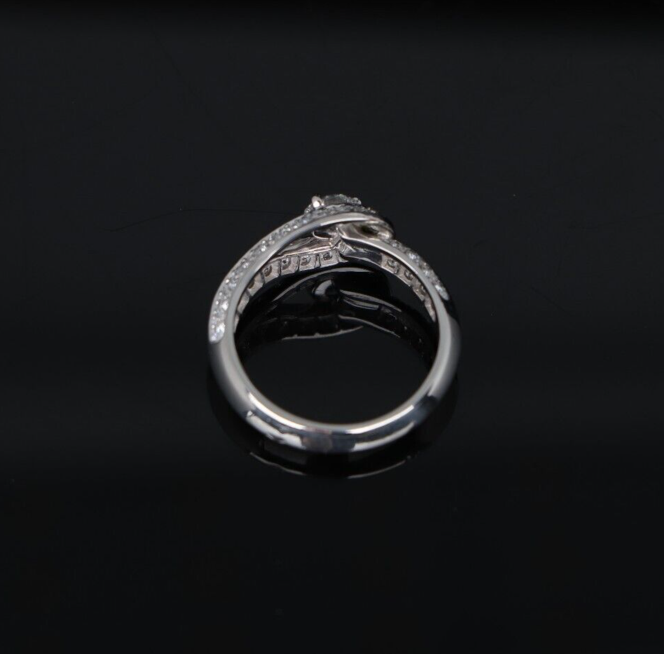 $6,950 Van Cleef Arpels 0.33ct D VVS2 Diamond Couture Platinum Engagement Ring