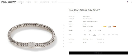 $1,195 John Hardy Silver 18K Yellow Gold Pave Diamond 6.5mm Wheat Chain Bracelet