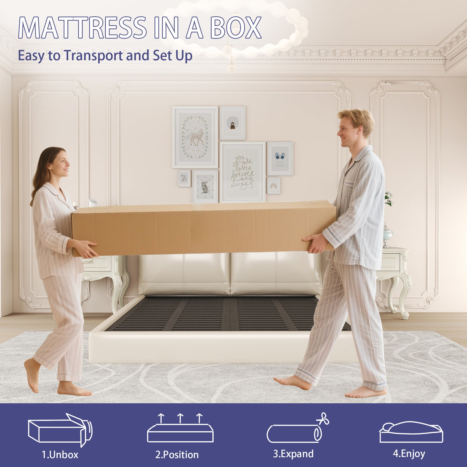 12 /14 Inch Gel Memory Foam Hybrid Mattress Innerspring In A Box Medium Firm