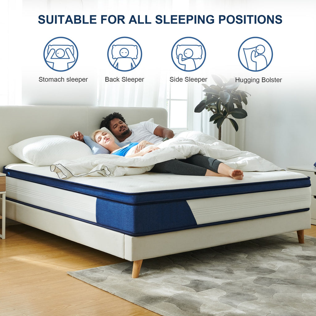 10"12"-Twin, Full, Queen,King Size Mattress Memory Foam Hybrid Mattress in a Box
