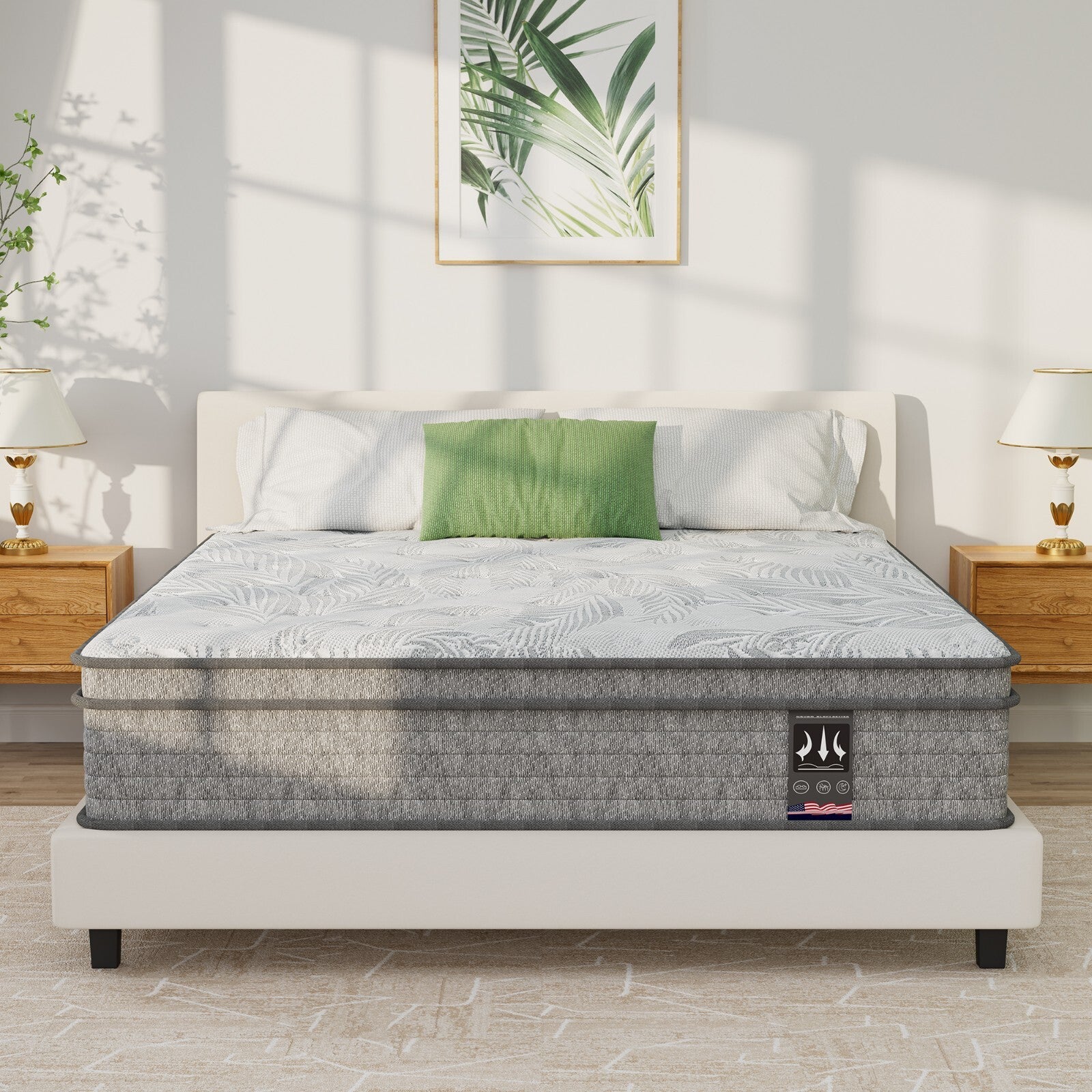 10"12"14" Full Queen King Twin XL Mattress in a Box Hybrid Spring Memory Foam