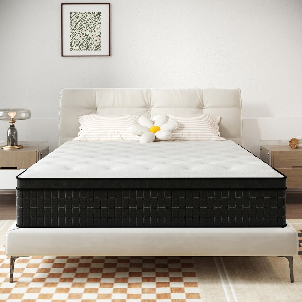 12" 14" Twin Full Queen King Size Mattress Hybrid Memory Foam Spring Bed in box